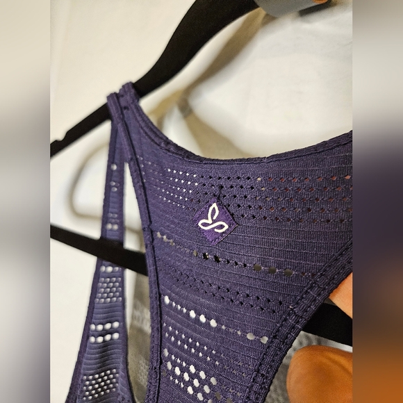G093. prAna Ambrosia Racerback Tank in Purple/Blue - Size L - Picture 3 of 5